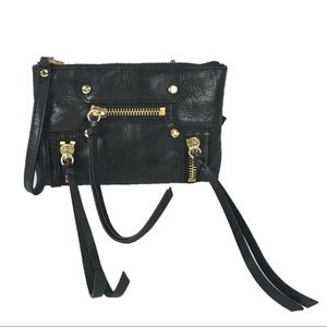 Botkier Black Crossbody Bag with Gold Accents